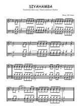 Téléchargez l'arrangement pour piano de la partition de Siyahamba en PDF